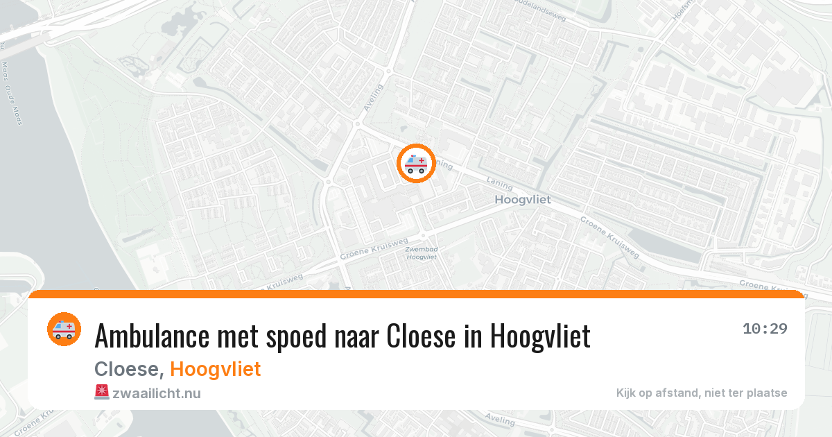 Ambulance met spoed naar Cloese in Hoogvliet — 21 apr 2026