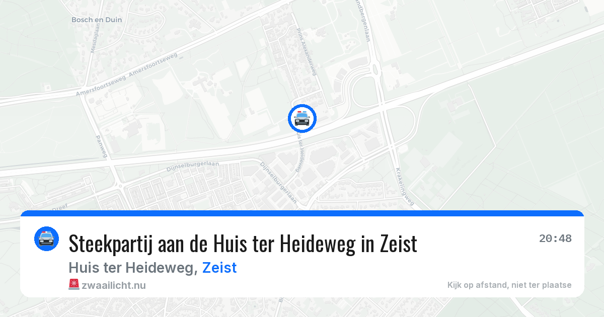 Steekpartij aan de Huis ter Heideweg in Zeist — 19 jul 2026
