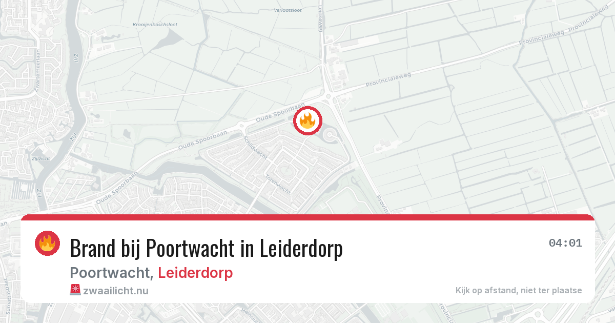 Brand bij Poortwacht in Leiderdorp — 10 mei 2026