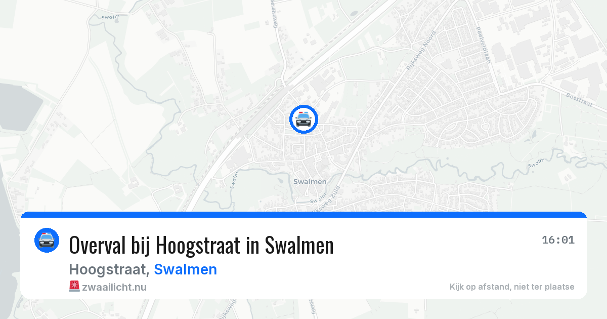 Overval bij Hoogstraat in Swalmen — 17 jul 2026