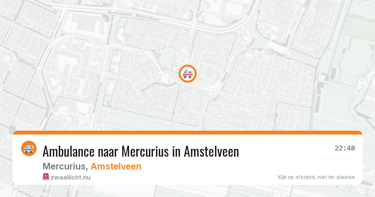 Ambulance naar Mercurius in Amstelveen — 24 jul 2026