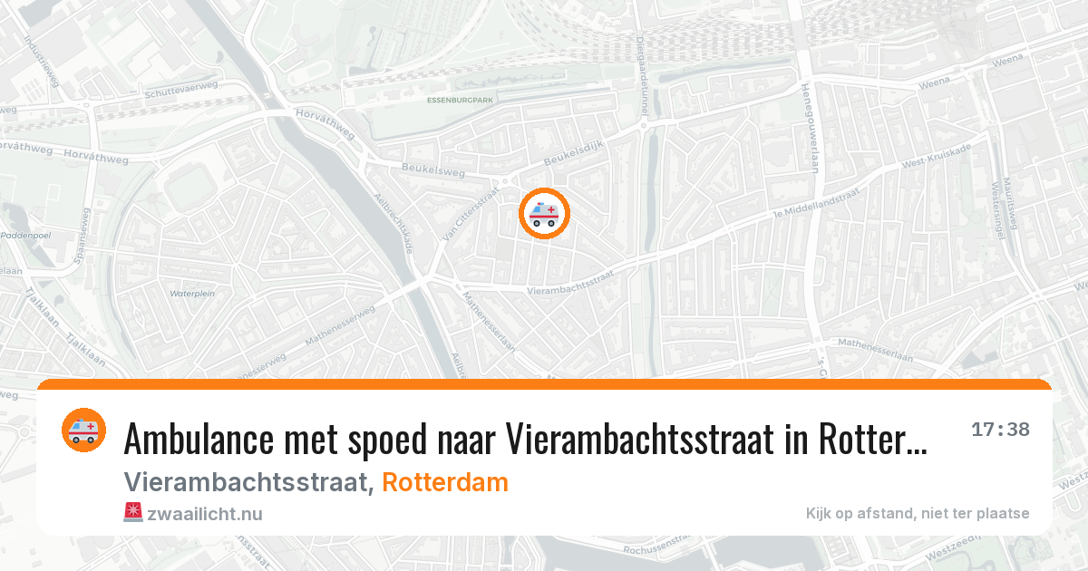 Ambulance met spoed naar Vierambachtsstraat in Rotterdam — 11 jul 2026