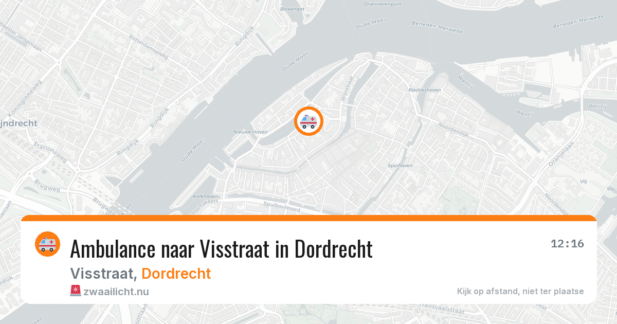 Ambulance naar Visstraat in Dordrecht — 1 apr 2026