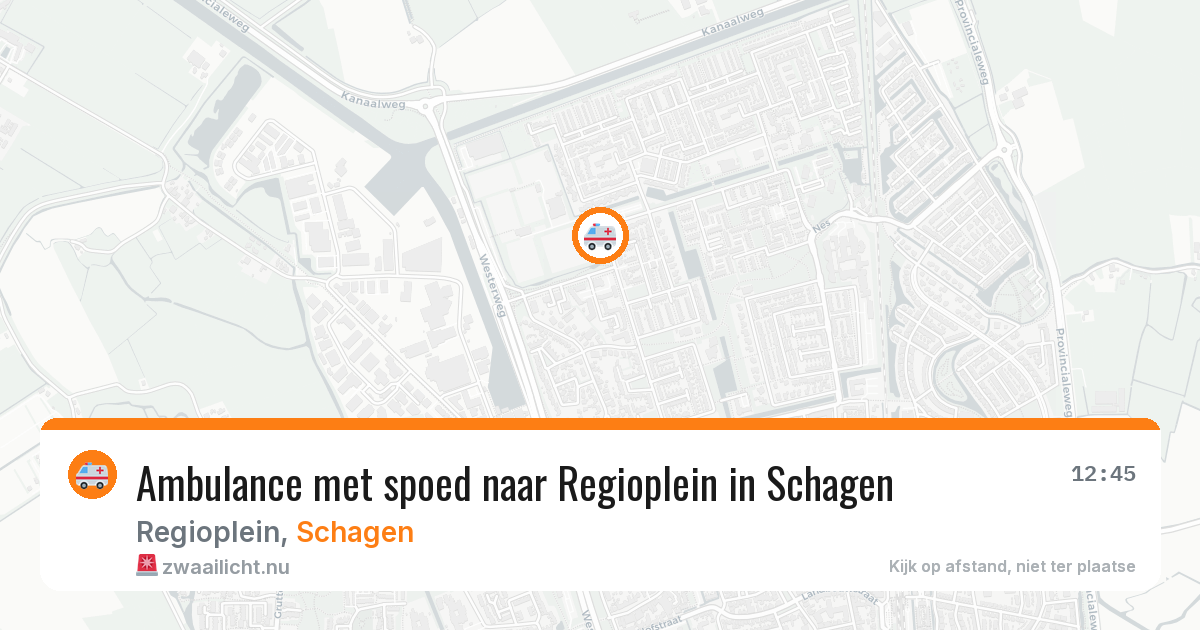 Ambulance met spoed naar Regioplein in Schagen — 24 jan 2026