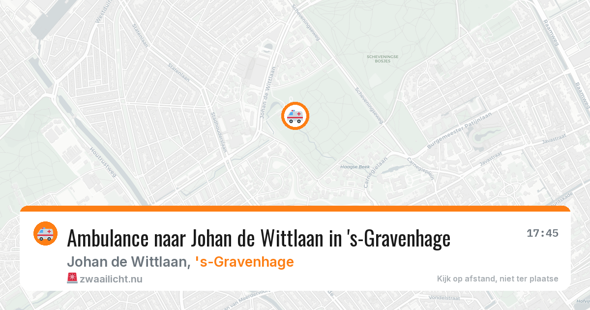 Ambulance naar Johan de Wittlaan in 's-Gravenhage — 5 jun 2026