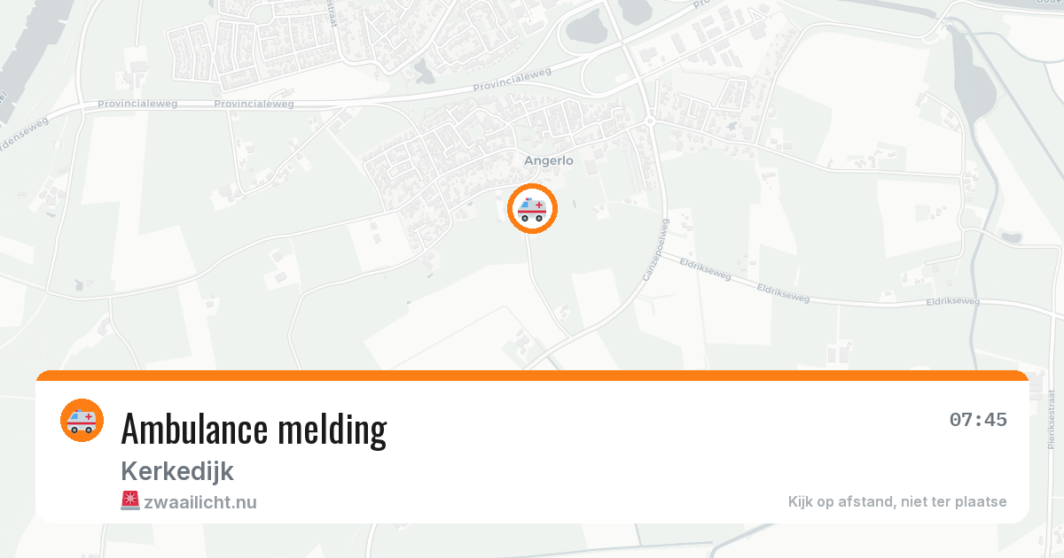Ambulance melding — 16 jul 2026
