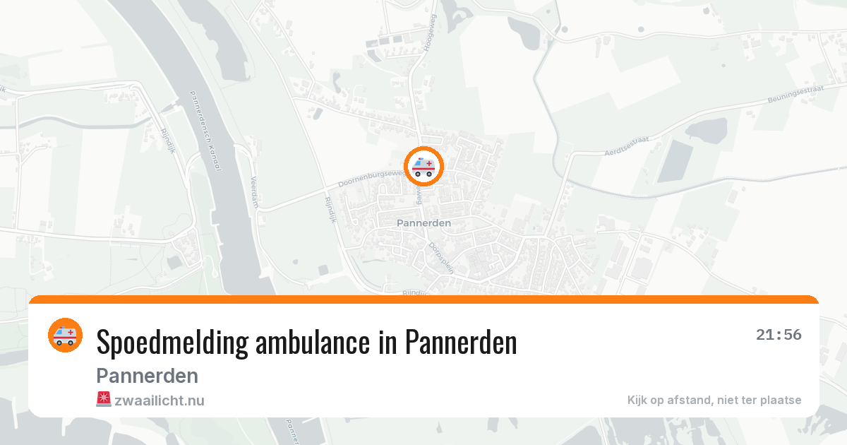 Spoedmelding ambulance in Pannerden — 8 mei 2026