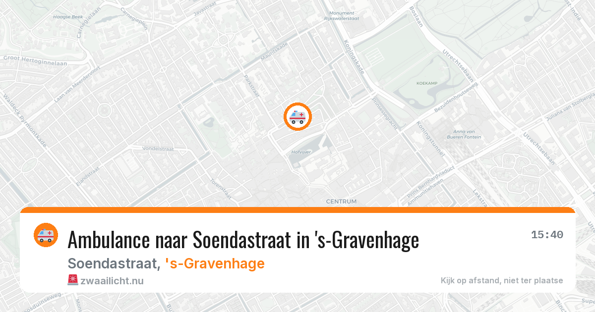 Ambulance naar Soendastraat in 's-Gravenhage — 30 jan 2026