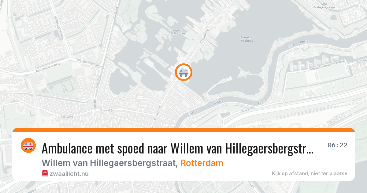 Ambulance met spoed naar Willem van Hillegaersbergstraat in Rotterdam — 17 mrt 2026