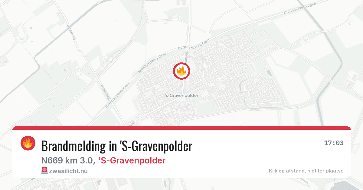 Brandmelding in 'S-Gravenpolder — 5 jun 2026