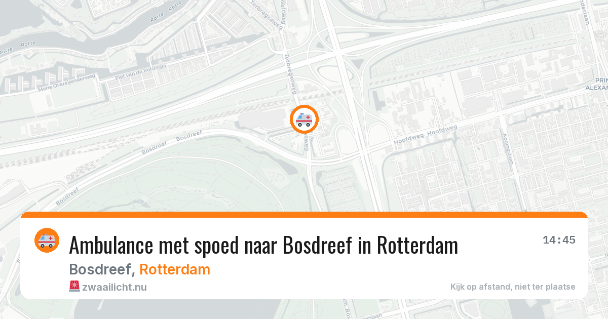 Ambulance met spoed naar Bosdreef in Rotterdam — 21 mei 2026