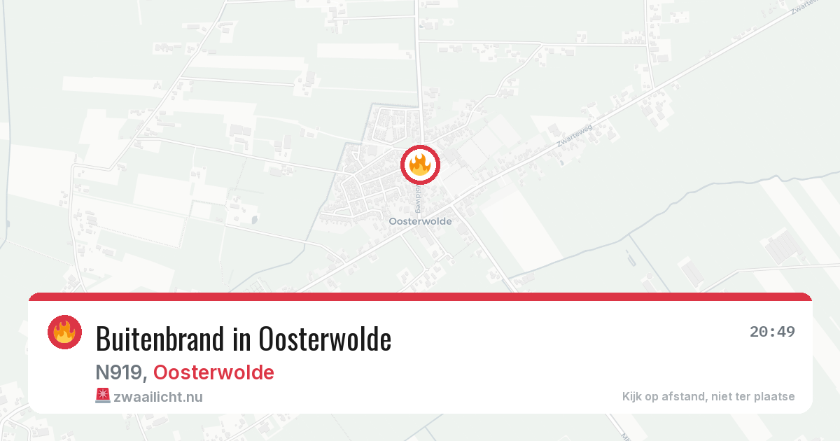 Buitenbrand in Oosterwolde — 8 apr 2026