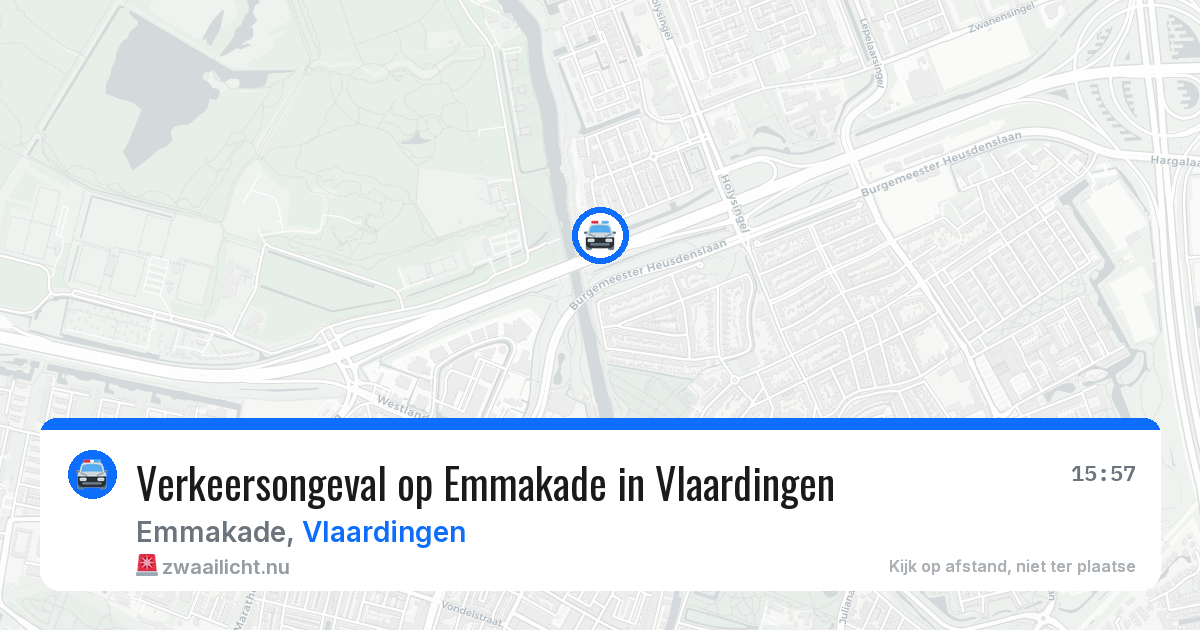 Verkeersongeval op Emmakade in Vlaardingen — 14 mei 2026