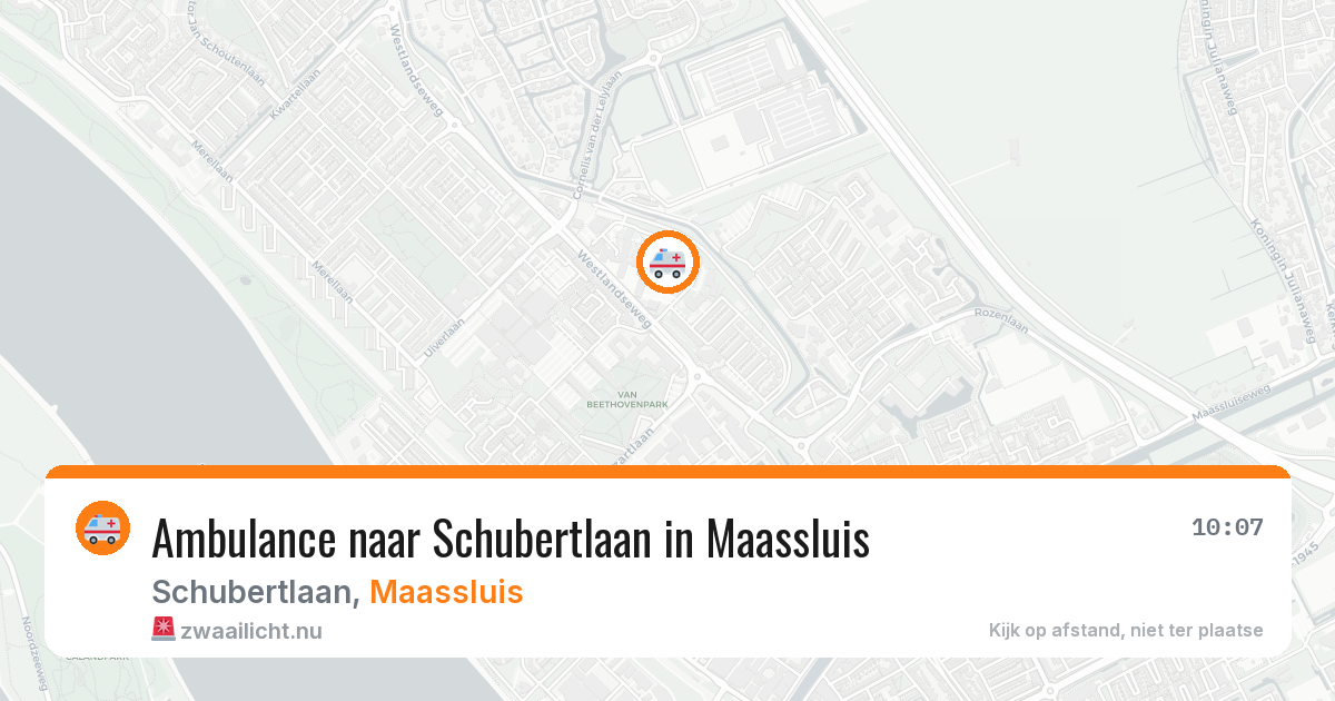 Ambulance naar Schubertlaan in Maassluis — 13 apr 2026