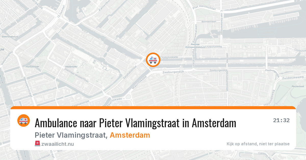 Ambulance naar Pieter Vlamingstraat in Amsterdam — 22 mei 2026