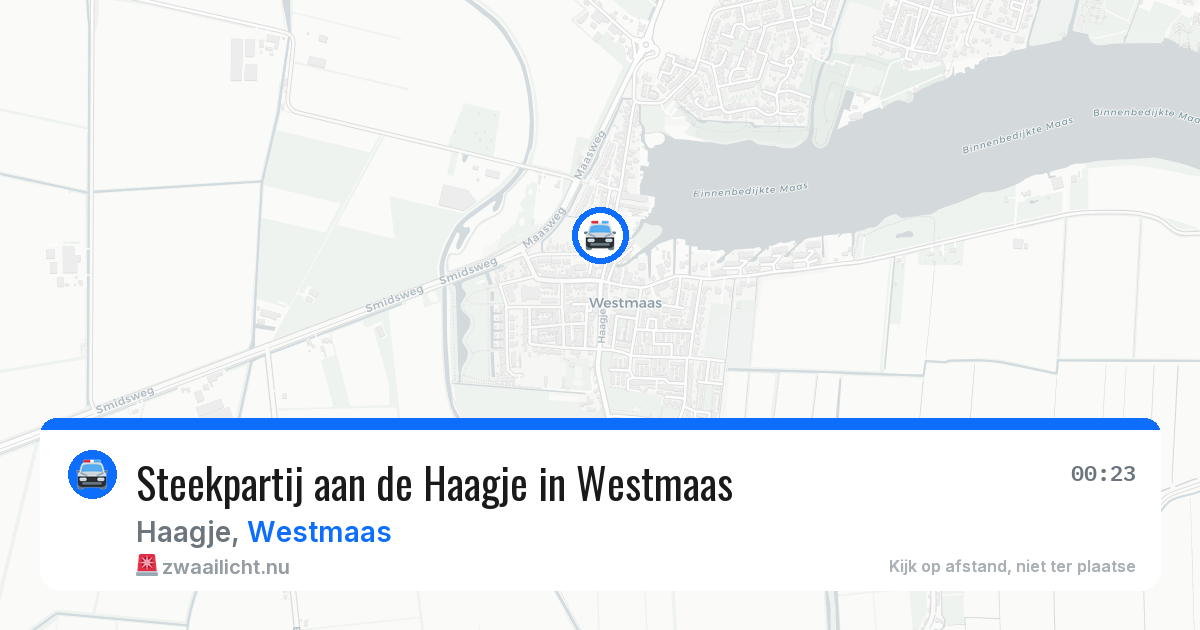 Steekpartij aan de Haagje in Westmaas — 2 jun 2026