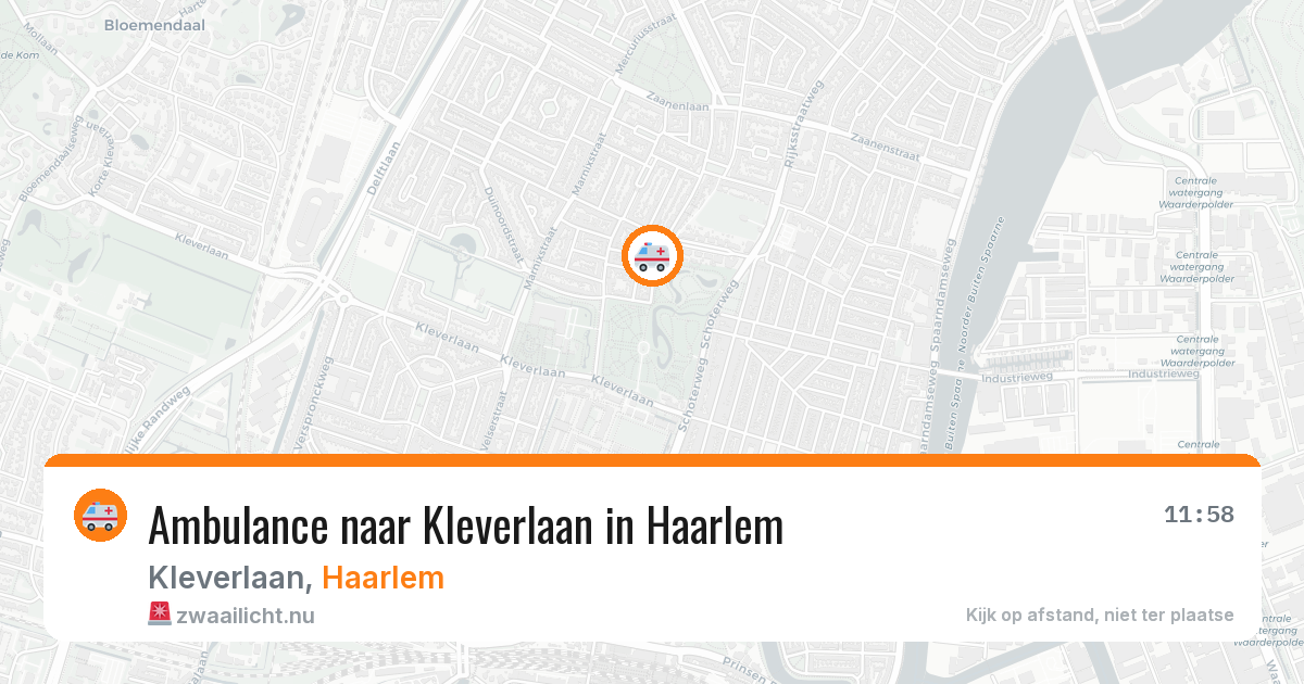 Ambulance naar Kleverlaan in Haarlem — 1 apr 2026