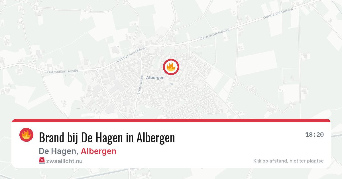Brand bij De Hagen in Albergen — 25 mrt 2026