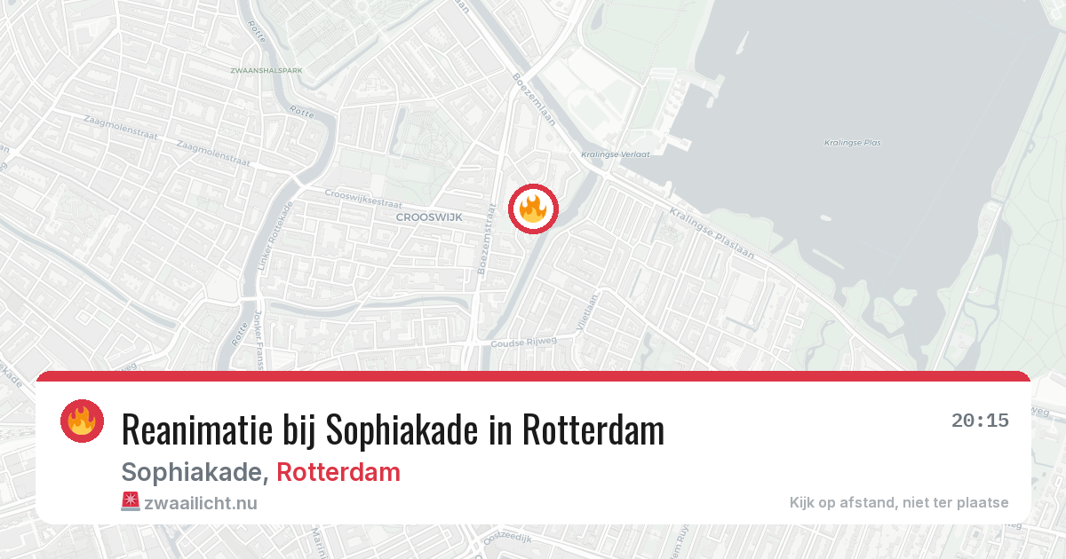 Reanimatie bij Sophiakade in Rotterdam — 13 apr 2026