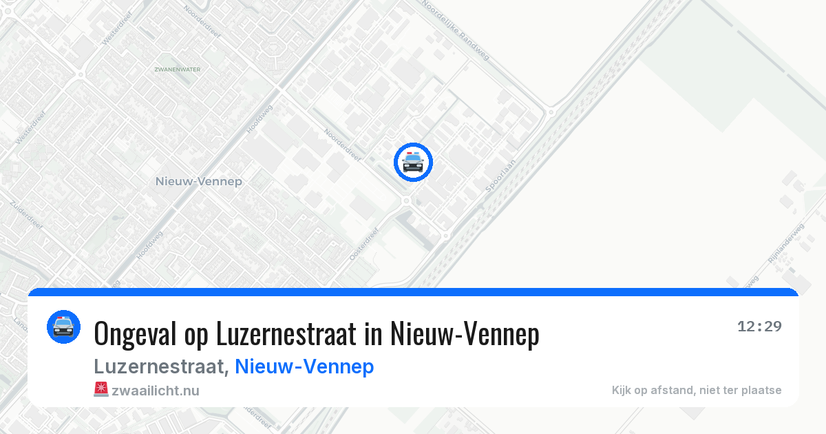Ongeval op Luzernestraat in Nieuw-Vennep — 22 jul 2026