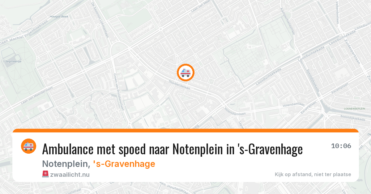 Ambulance met spoed naar Notenplein in 's-Gravenhage — 22 jul 2026