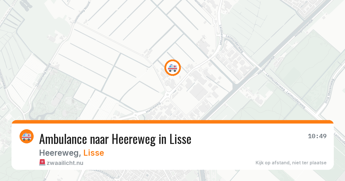 Ambulance naar Heereweg in Lisse — 23 jul 2026