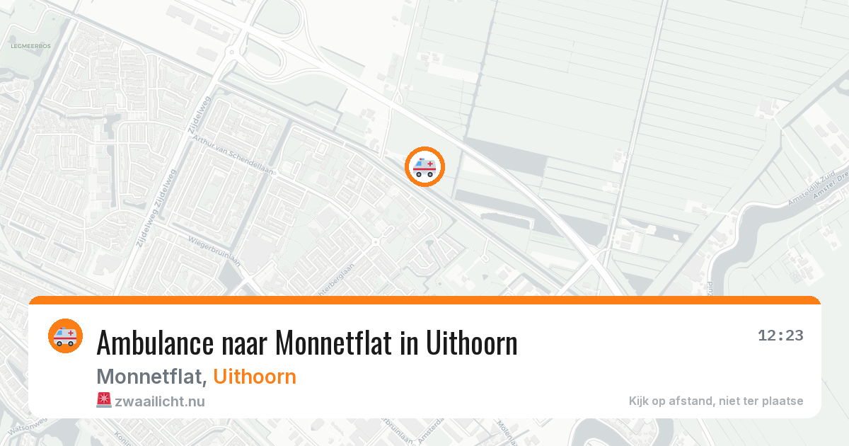 Ambulance naar Monnetflat in Uithoorn — 27 mei 2026