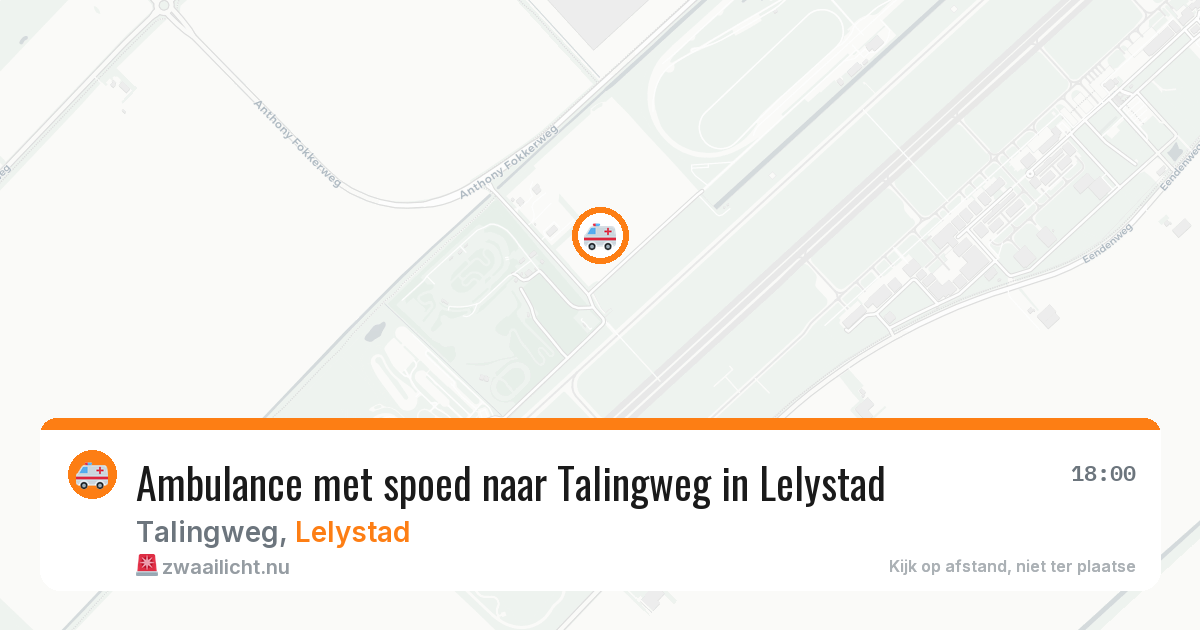 Ambulance met spoed naar Talingweg in Lelystad — 11 apr 2026