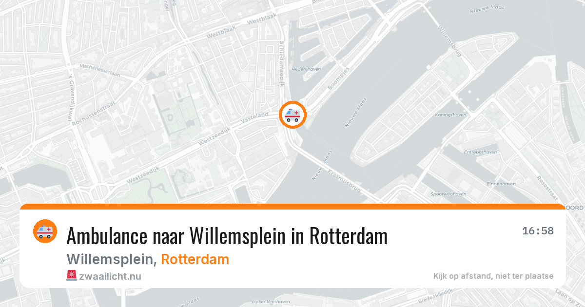 Ambulance naar Willemsplein in Rotterdam — 15 jul 2026
