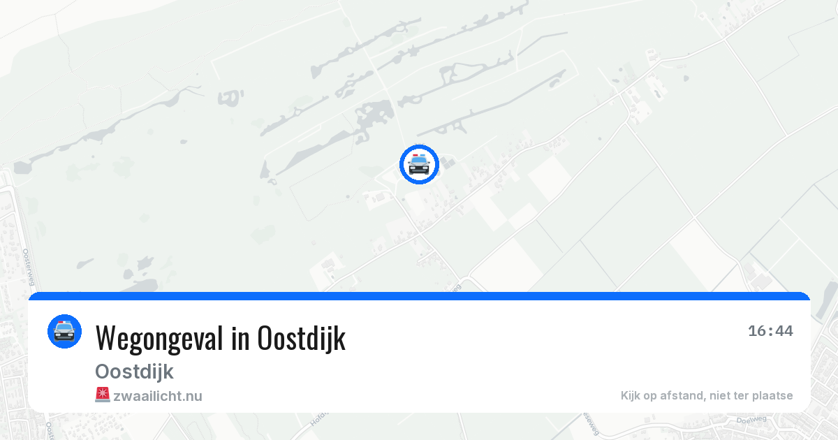 Wegongeval in Oostdijk — 18 mrt 2026