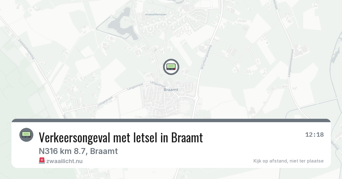 Verkeersongeval met letsel in Braamt — 29 apr 2026