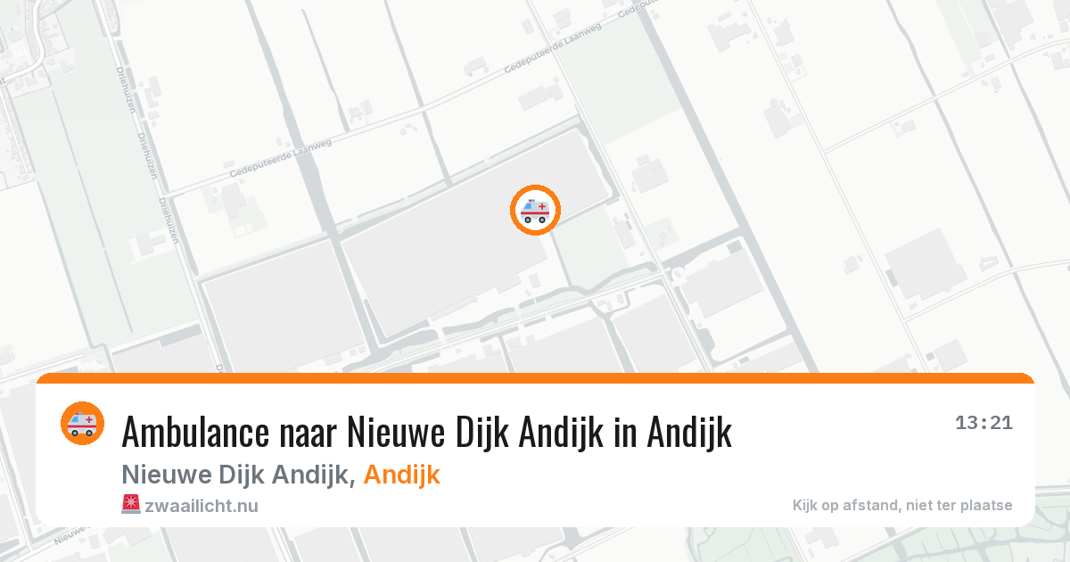 Ambulance naar Nieuwe Dijk Andijk in Andijk — 4 jul 2026