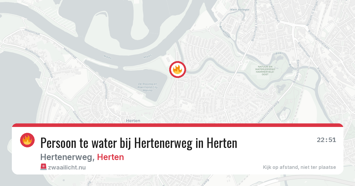 Persoon te water bij Hertenerweg in Herten — 9 mrt 2026