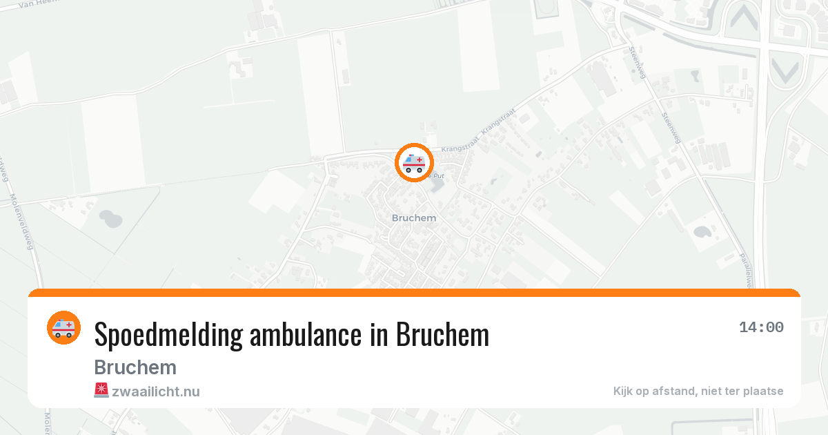 Spoedmelding ambulance in Bruchem — 23 jan 2026