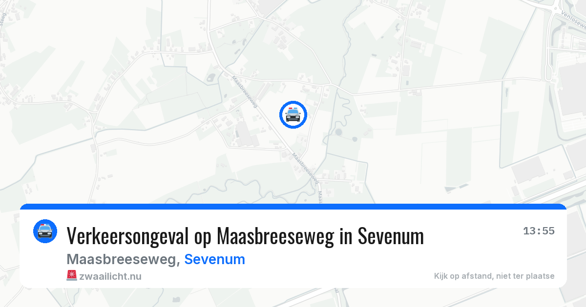 Verkeersongeval op Maasbreeseweg in Sevenum — 15 apr 2026