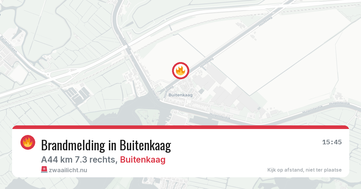 Brandmelding in Buitenkaag — 29 apr 2026