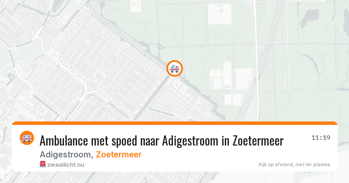 Ambulance met spoed naar Adigestroom in Zoetermeer — 15 jul 2026