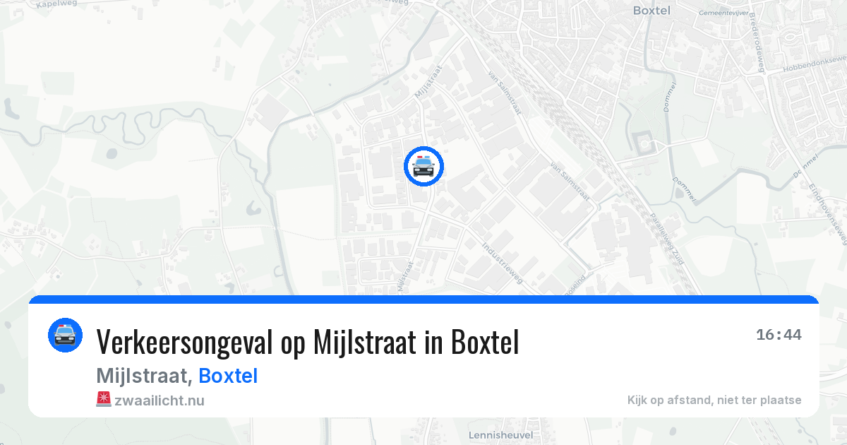 Verkeersongeval op Mijlstraat in Boxtel — 21 jul 2026