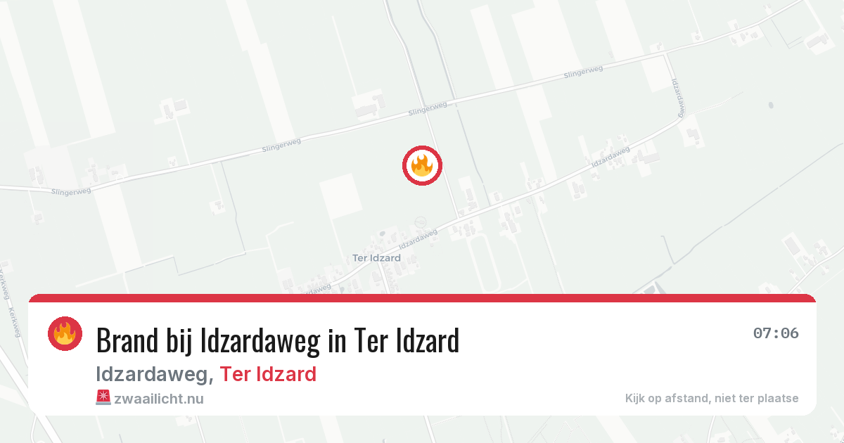 Brand bij Idzardaweg in Ter Idzard — 28 jun 2026
