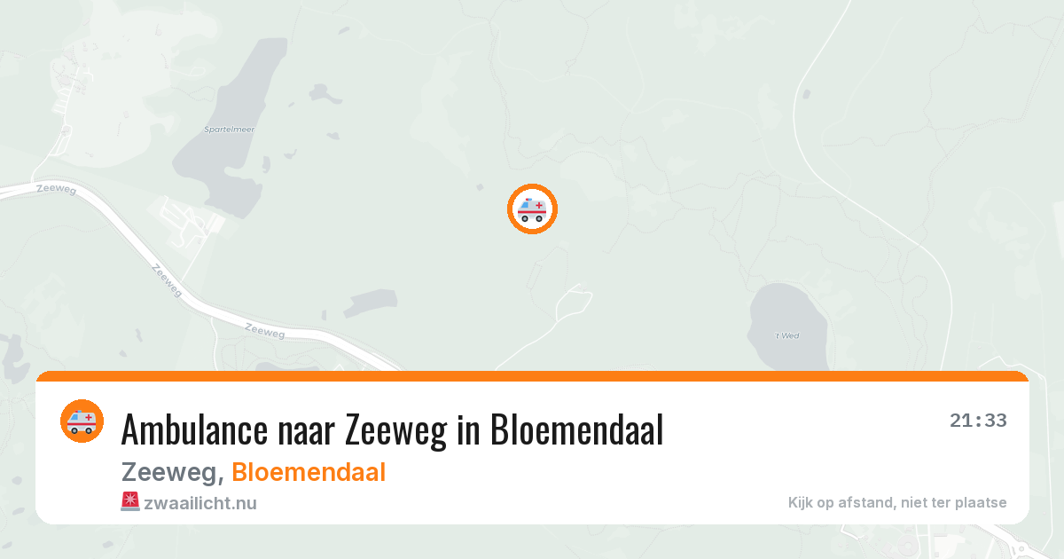 Ambulance naar Zeeweg in Bloemendaal — 11 jul 2026