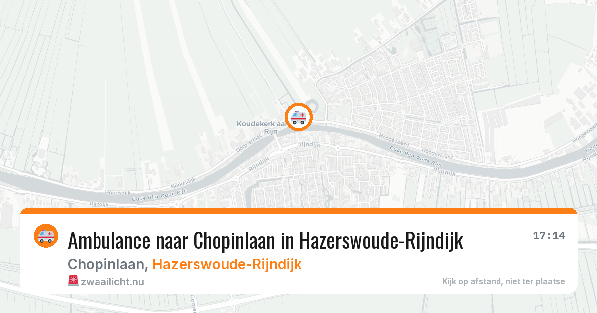 Ambulance naar Chopinlaan in Hazerswoude-Rijndijk — 19 jul 2026