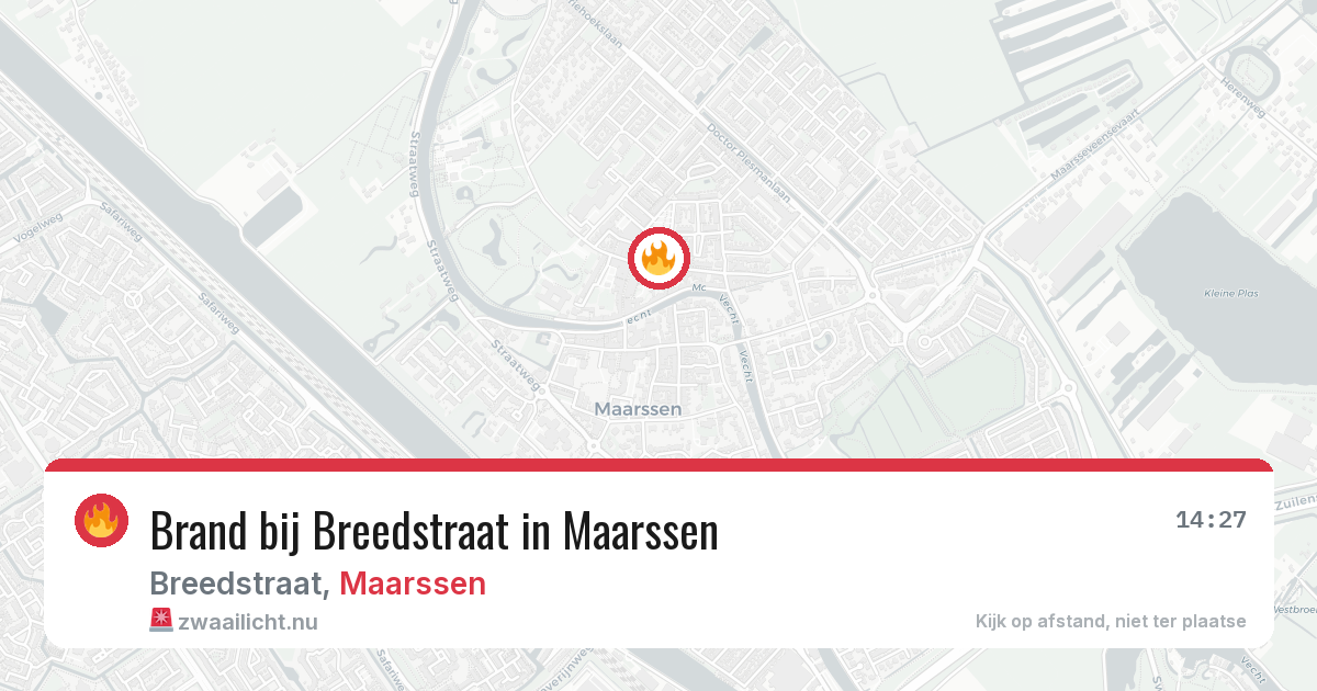 Brand bij Breedstraat in Maarssen — 4 mrt 2026