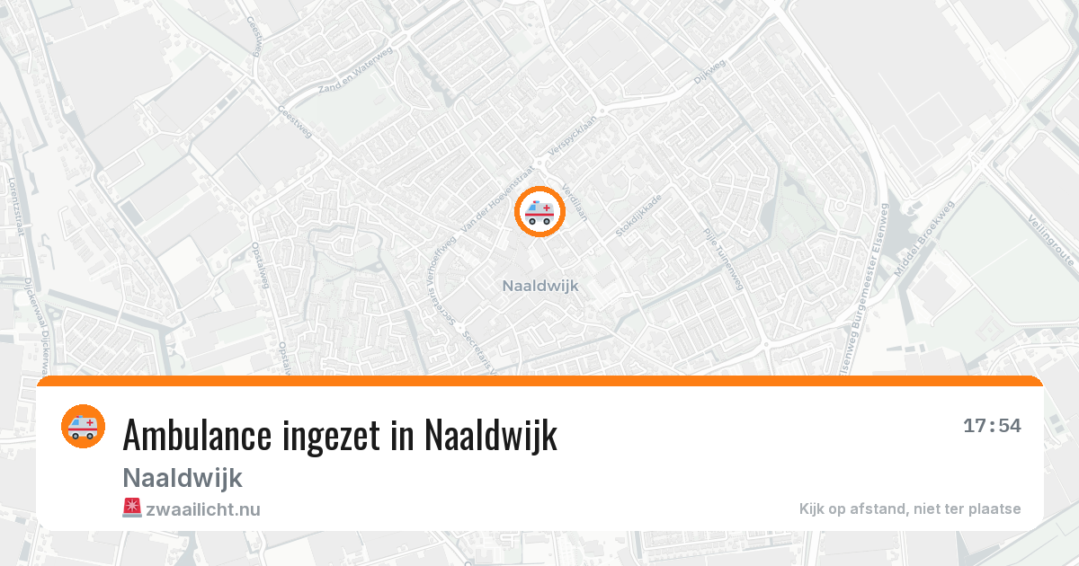 Ambulance ingezet in Naaldwijk — 24 jul 2026