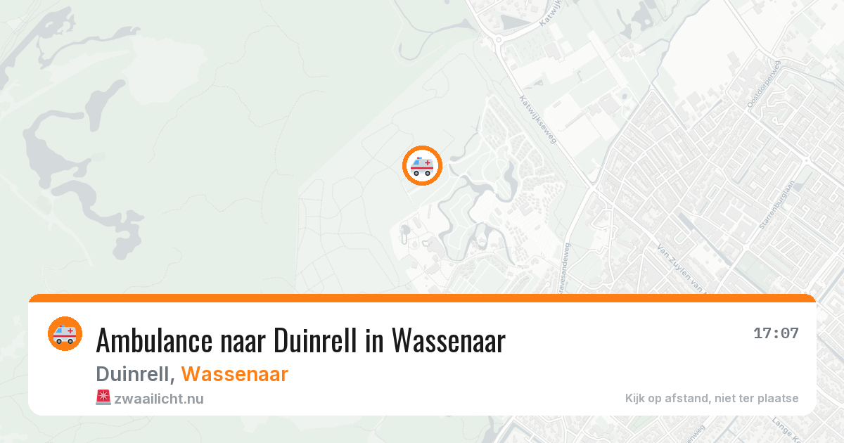 Ambulance naar Duinrell in Wassenaar — 11 jul 2026