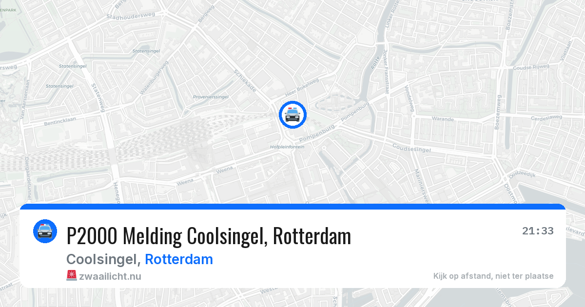 P2000 Melding Coolsingel, Rotterdam — 1 jun 2026