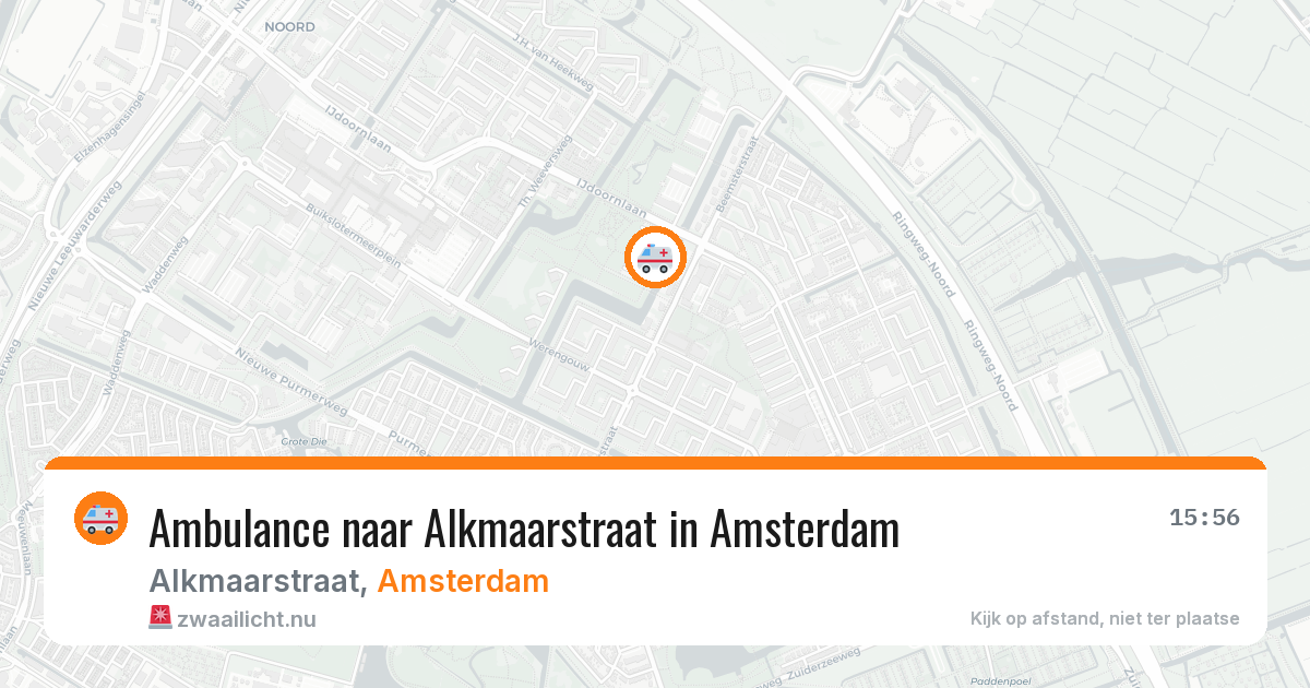 Ambulance naar Alkmaarstraat in Amsterdam — 28 mei 2026
