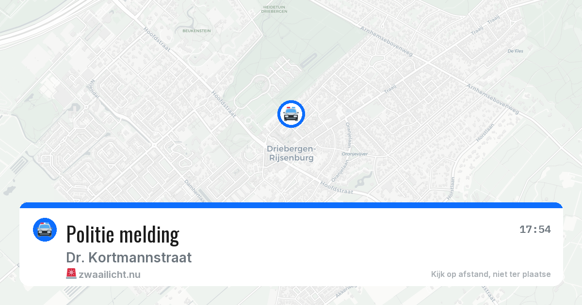 Politie melding — 21 jan 2026
