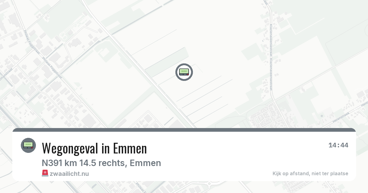 Wegongeval in Emmen — 9 feb 2026