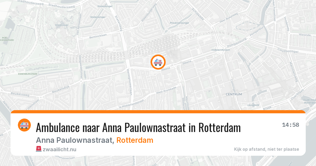 Ambulance naar Anna Paulownastraat in Rotterdam — 12 jul 2026