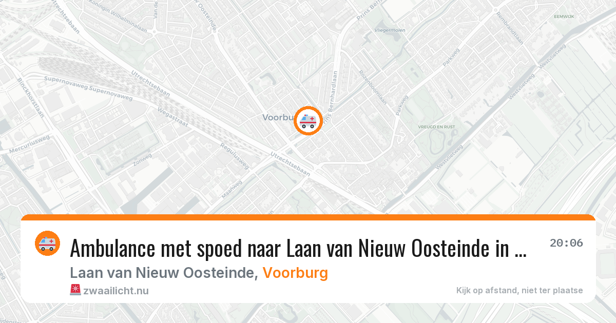 Ambulance met spoed naar Laan van Nieuw Oosteinde in Voorburg — 14 jul 2026